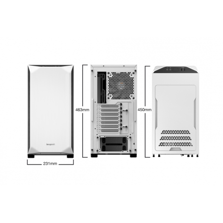 Case|BE QUIET|Pure Base 500 Window White|MidiTower|Not included|ATX|MicroATX|MiniITX|Colour White|BGW35