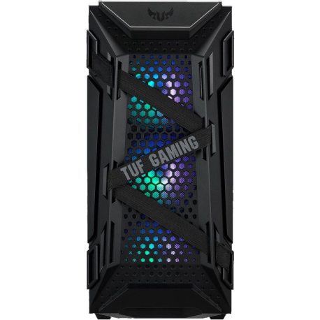 ASUS TUF Gaming GT301 - Tower - ATX - windowed side panel (tempered glass) - black - USB/Audio - 5
