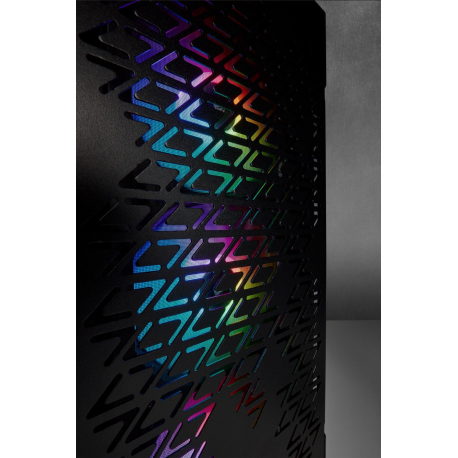Corsair Airflow Tempered Glass Mid-Tower Smart Case iCUE 220T RGB Side window, Mid-Tower, Black, Power supply included No, Stee