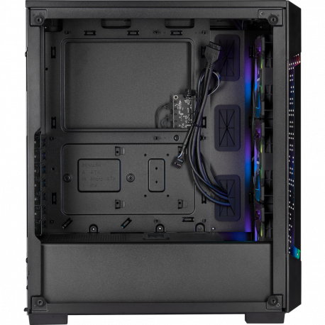 Corsair Airflow Tempered Glass Mid-Tower Smart Case iCUE 220T RGB Side window, Mid-Tower, Black, Power supply included No, Stee