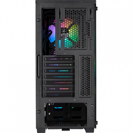 Corsair Airflow Tempered Glass Mid-Tower Smart Case iCUE 220T RGB Side window, Mid-Tower, Black, Power supply included No, Stee