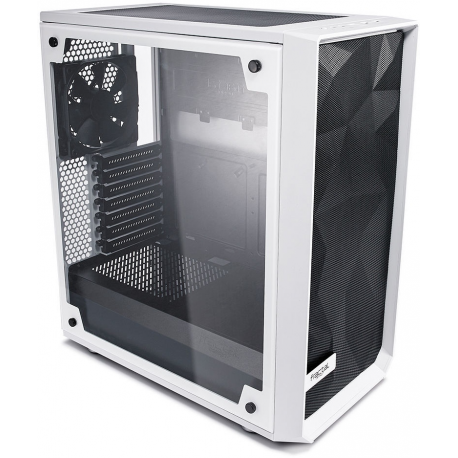 Fractal Design Meshify C White - TG FD-CA-MESH-C-WT-TGC Side window, White, ATX, Power supply included No