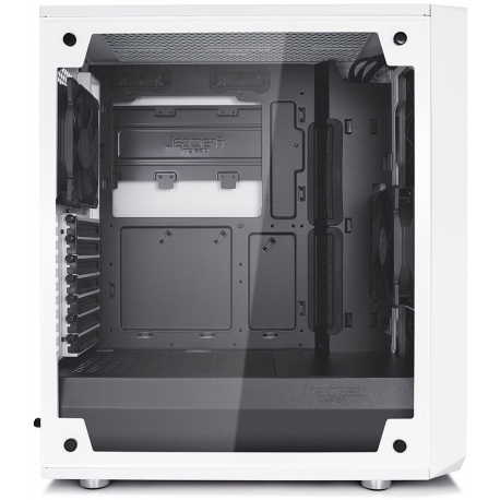 Fractal Design Meshify C White - TG FD-CA-MESH-C-WT-TGC Side window, White, ATX, Power supply included No