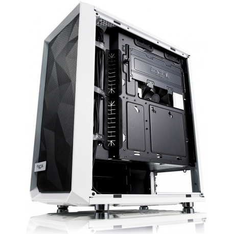 Fractal Design Meshify C White - TG FD-CA-MESH-C-WT-TGC Side window, White, ATX, Power supply included No