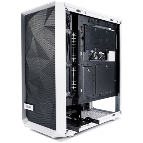 Fractal Design Meshify C White - TG FD-CA-MESH-C-WT-TGC Side window, White, ATX, Power supply included No