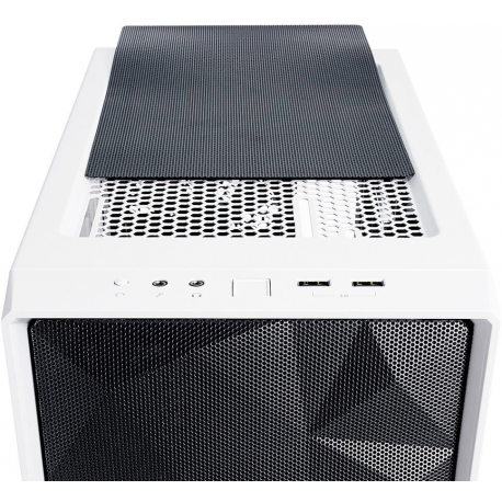 Fractal Design Meshify C White - TG FD-CA-MESH-C-WT-TGC Side window, White, ATX, Power supply included No