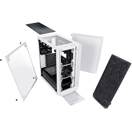 Fractal Design Meshify C White - TG FD-CA-MESH-C-WT-TGC Side window, White, ATX, Power supply included No