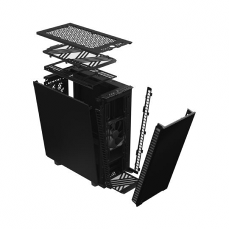 Fractal Design Define 7 Compact - Tower - ATX - no power supply (ATX) - black solid - USB/Audio - 31