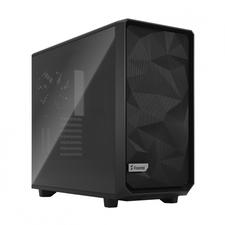 Fractal Design Meshify 2 - Tower - extended ATX - windowed side panel (tempered glass) - no power supply (ATX) - black - USB/Audio - 32