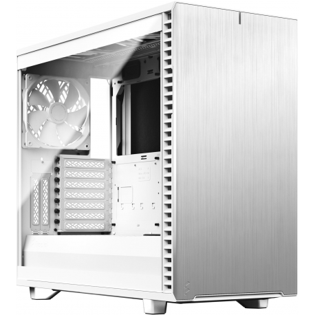 Fractal Design Define 7 - Tempered Glass Edition - tower - extended ATX - windowed side panel (tempered glass) - no power supply (ATX) - white - USB/Audio - 0