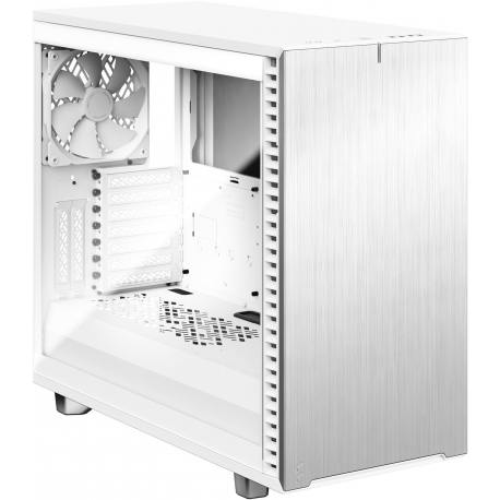 Fractal Design Define 7 - Tempered Glass Edition - tower - extended ATX - windowed side panel (tempered glass) - no power supply (ATX) - white - USB/Audio - 3