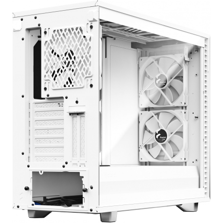 Fractal Design Define 7 - Tempered Glass Edition - tower - extended ATX - windowed side panel (tempered glass) - no power supply (ATX) - white - USB/Audio - 6
