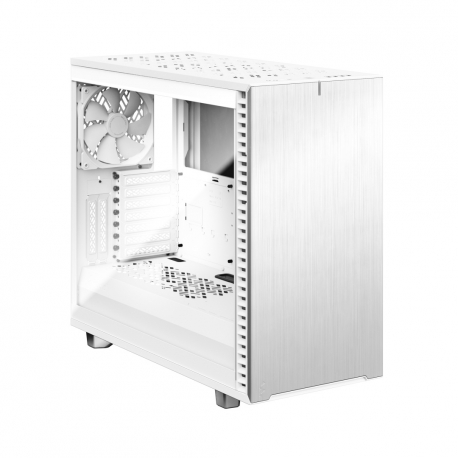 Fractal Design Define 7 - Tempered Glass Edition - tower - extended ATX - windowed side panel (tempered glass) - no power supply (ATX) - white - USB/Audio - 12