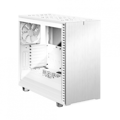 Fractal Design Define 7 - Tempered Glass Edition - tower - extended ATX - windowed side panel (tempered glass) - no power supply (ATX) - white - USB/Audio - 17