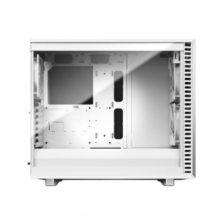 Fractal Design Define 7 - Tempered Glass Edition - tower - extended ATX - windowed side panel (tempered glass) - no power supply (ATX) - white - USB/Audio - 18