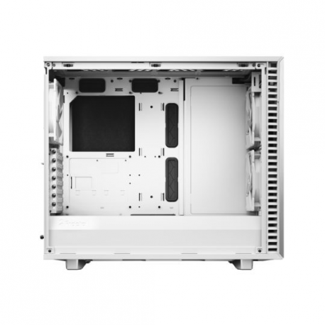 Fractal Design Define 7 - Tempered Glass Edition - tower - extended ATX - windowed side panel (tempered glass) - no power supply (ATX) - white - USB/Audio - 25