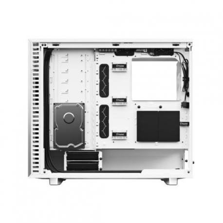 Fractal Design Define 7 - Tempered Glass Edition - tower - extended ATX - windowed side panel (tempered glass) - no power supply (ATX) - white - USB/Audio - 29