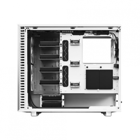 Fractal Design Define 7 - Tempered Glass Edition - tower - extended ATX - windowed side panel (tempered glass) - no power supply (ATX) - white - USB/Audio - 30