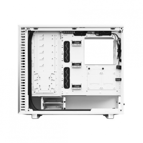 Fractal Design Define 7 - Tempered Glass Edition - tower - extended ATX - windowed side panel (tempered glass) - no power supply (ATX) - white - USB/Audio - 31