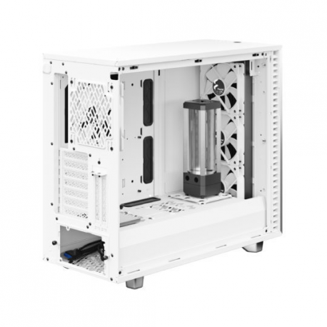 Fractal Design Define 7 - Tempered Glass Edition - tower - extended ATX - windowed side panel (tempered glass) - no power supply (ATX) - white - USB/Audio - 38