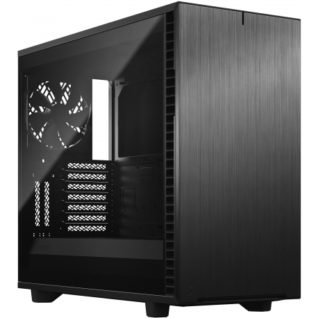 Fractal Design Define 7 - Tempered Glass Edition - tower - extended ATX - windowed side panel (tempered glass) - no power supply (ATX) - black - USB/Audio - 0