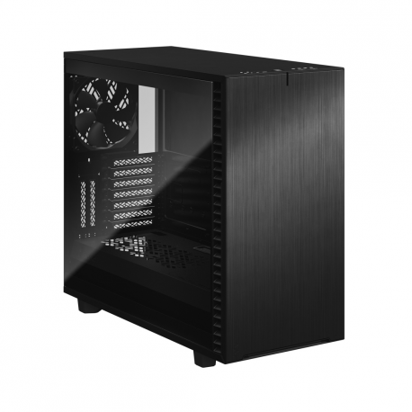 Fractal Design Define 7 - Tempered Glass Edition - tower - extended ATX - windowed side panel (tempered glass) - no power supply (ATX) - black - USB/Audio - 10