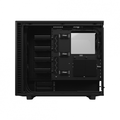 Fractal Design Define 7 - Tempered Glass Edition - tower - extended ATX - windowed side panel (tempered glass) - no power supply (ATX) - black - USB/Audio - 24