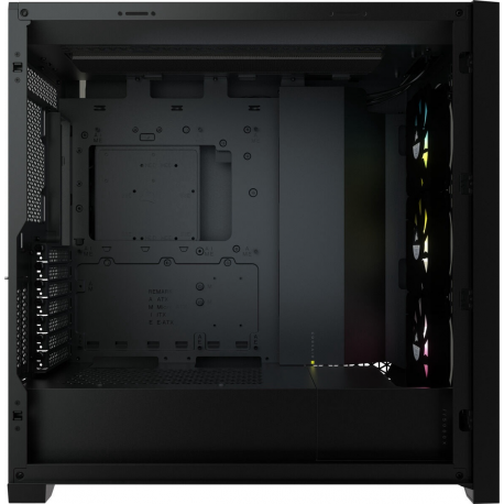 Corsair RGB Computer Case iCUE 5000X Side window, Black, ATX, Power supply included No