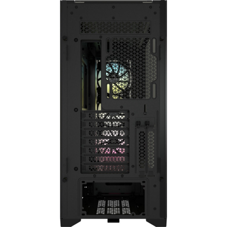 Corsair RGB Computer Case iCUE 5000X Side window, Black, ATX, Power supply included No