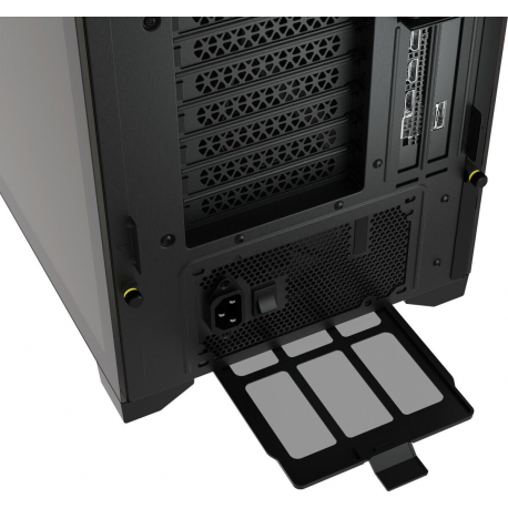 Corsair RGB Computer Case iCUE 5000X Side window, Black, ATX, Power supply included No