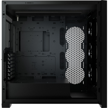 Corsair RGB Computer Case iCUE 5000X Side window, Black, ATX, Power supply included No