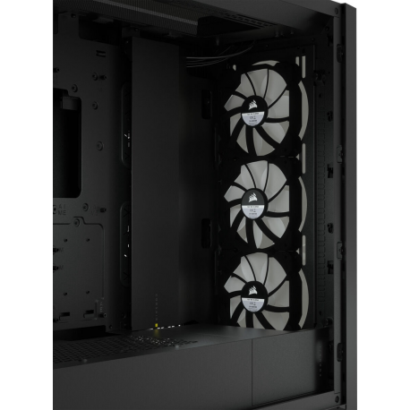 Corsair RGB Computer Case iCUE 5000X Side window, Black, ATX, Power supply included No