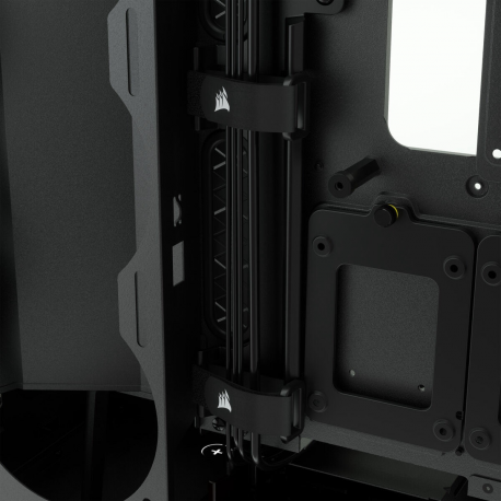 Corsair RGB Computer Case iCUE 5000X Side window, Black, ATX, Power supply included No