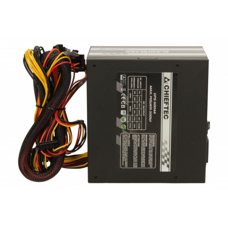 CHIEFTEC PSU 500W 12CM FAN ACTIVE PFC ATX12V V2.3 80+ EFF. WITH POWER CORD