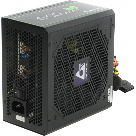 CHIEFTEC ECO Series 600W ATX-12V V.2.3 PSU type with 12cm fan Active PFC 230V only 85proc Efficiency including power cord