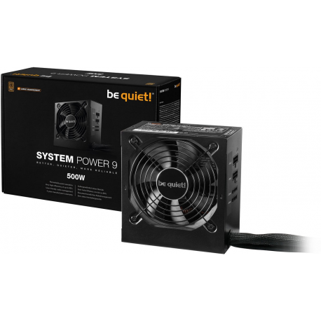 Power Supply|BE QUIET|500 Watts|Efficiency 80 PLUS BRONZE|PFC Active|MTBF 100000 hours|BN301