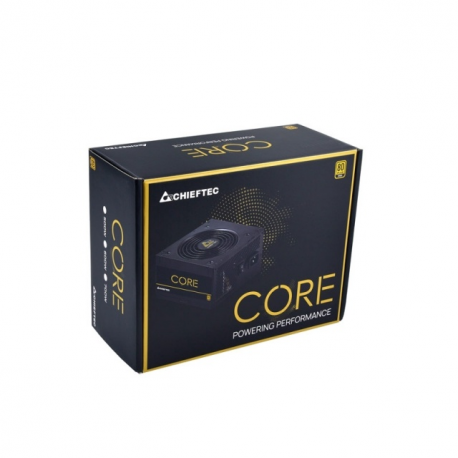 Chieftec Core Series BBS-700S - Power supply (internal) - ATX12V 2.3/ EPS12V/ PS/2 - 80 PLUS Gold - AC 100-240 V - 700 Watt - active PFC - 3