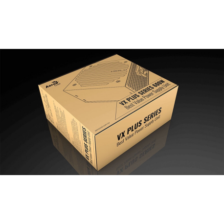 AeroCool VX PLUS 600 - Power supply (internal) - ATX12V 2.3 - AC 230 V - 600 Watt - 6