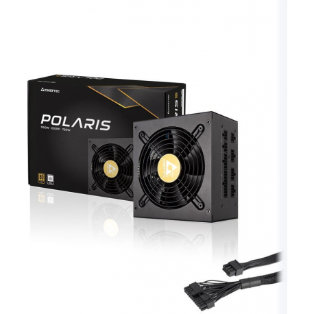 CHIEFTEC Polaris 750W certified 80Plus GOLD Full Modular ATX 12V 2.4 Active CFP with LLC converter half-bridge and DC-to-DC