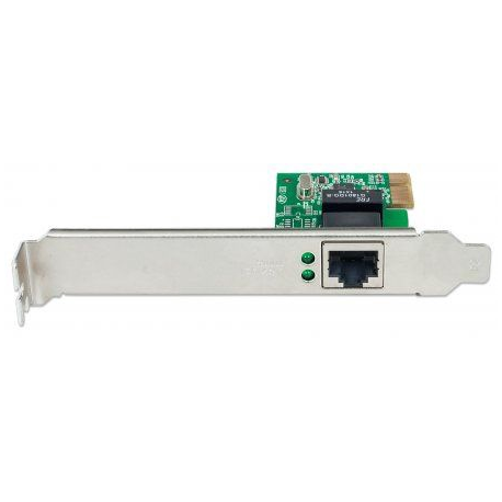 Intellinet Gigabit PCI Express Network Card, 10/100/1000 Mbps PCI Express RJ45 Ethernet Card - Network adapter - PCIe - Gigabit Ethernet - 1
