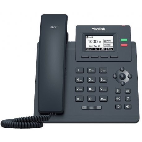 Yealink SIP-T31G - VoIP phone with caller ID - 5-way call capability - SIP, SIP v2, SRTP - 2 lines - classic gray - 0