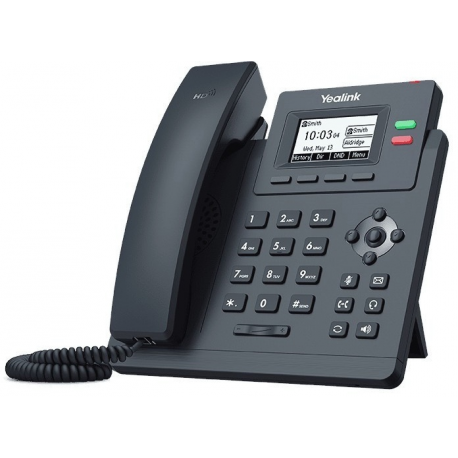 Yealink SIP-T31G - VoIP phone with caller ID - 5-way call capability - SIP, SIP v2, SRTP - 2 lines - classic gray - 1