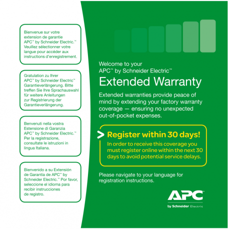 APC Extended Warranty Service Pack - Technical support - phone consulting - 3 years - 24x7 - for P/N: SMT1000R2I-AR, SMT1500I-AR, SMT1500R2I-AR, SMT2200I-AR, SMX1500RM2UC, SRT1000XLJ - 0