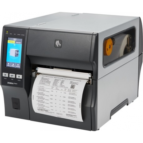 ZT400 Series Printer,UK + Euro Power Cords,Thermal Transfer + Direct Thermal print modes,USB 2.0,USB Host,Serial,10/100 Ethernet - 2