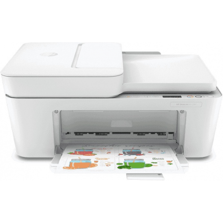 HP DeskJet Plus 4120e All-in-One Printer - A4 Color Ink, Print/Copy/Scan/Mobile Fax, Automatic Document Feeder, Manual Duplex, W