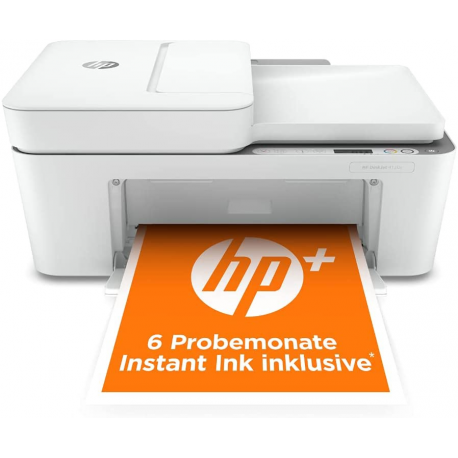 HP DeskJet Plus 4120e All-in-One Printer - A4 Color Ink, Print/Copy/Scan/Mobile Fax, Automatic Document Feeder, Manual Duplex, W