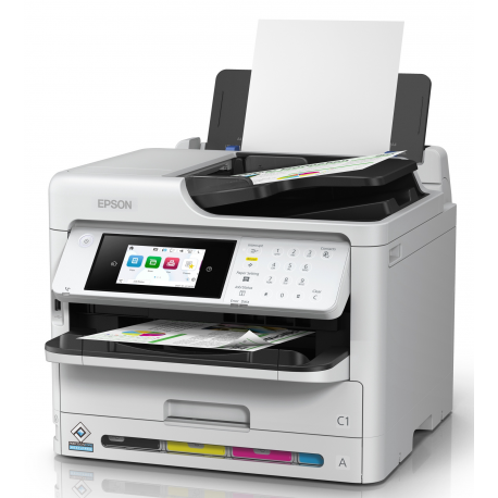 Epson WorkForce Pro WF-C5890DWF - Multifunction printer - colour - ink-jet - A4 / Legal (media) - up to 25 ppm (printing) - 330 sheets - 33.6 Kbps - USB 2.0, Gigabit LAN, Wi-Fi(n), NFC, USB 2.0 host - 2