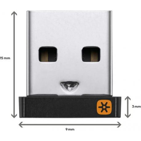 Logitech Unifying Receiver - Wireless mouse  /  keyboard receiver - USB - for Logitech M325, M505, M510, M515, M705, M905, Performance MX - 1