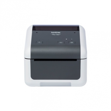 Brother TD-4210D - Label printer - direct thermal - Roll (11.8 cm) - 203 dpi - up to 127 mm / sec - USB 2.0, serial - grey, white - 1