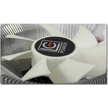 LC Power Cosmo Cool - Processor cooler - (for: LGA775, LGA1156, AM2, AM2+, AM3, LGA1155, AM3+, FM1, FM2, LGA1150) - aluminium - 80 mm - white, silver - 2